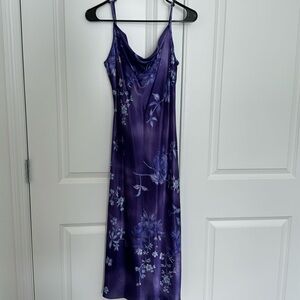 Silk midi dress/ slip dress